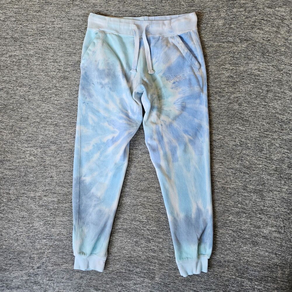 Etcetera Rarewear Tacoma WA Tie Dye Sweatpants Joggers XL Streetwear Purple Blue